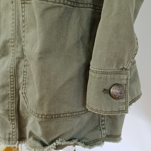 Passenger Jacket in Moss by Free People XS Excellent condition Military look - Picture 5 of 6
